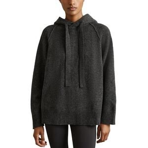Reiss 'Charlie' Gray Chunky Knitted Long Sleeve Hoody Sweatshirt Size M